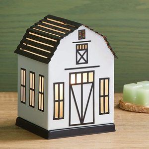 Farmhouse Barn Wax Warmer Full Size Metal Lights Up